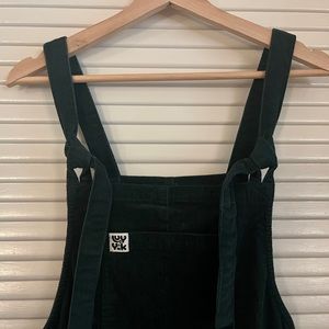 Lucy & Yak Original Dungaree in Organic Corduroy (Posy Green, UK 10 Reg.)